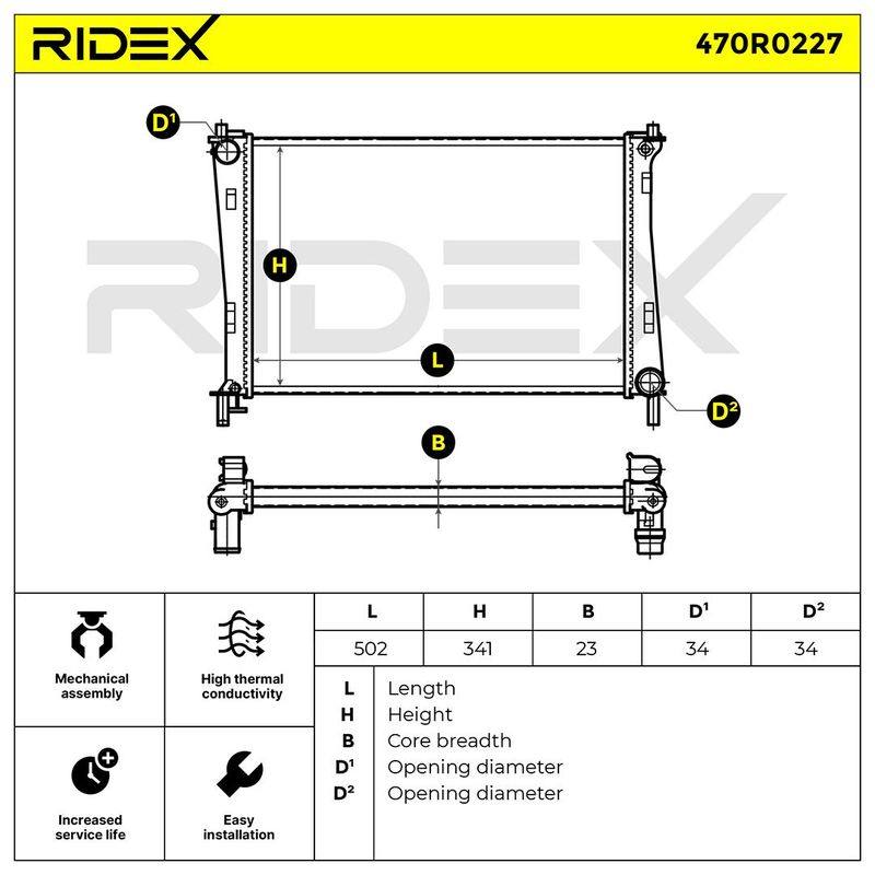 Radiator, engine cooling