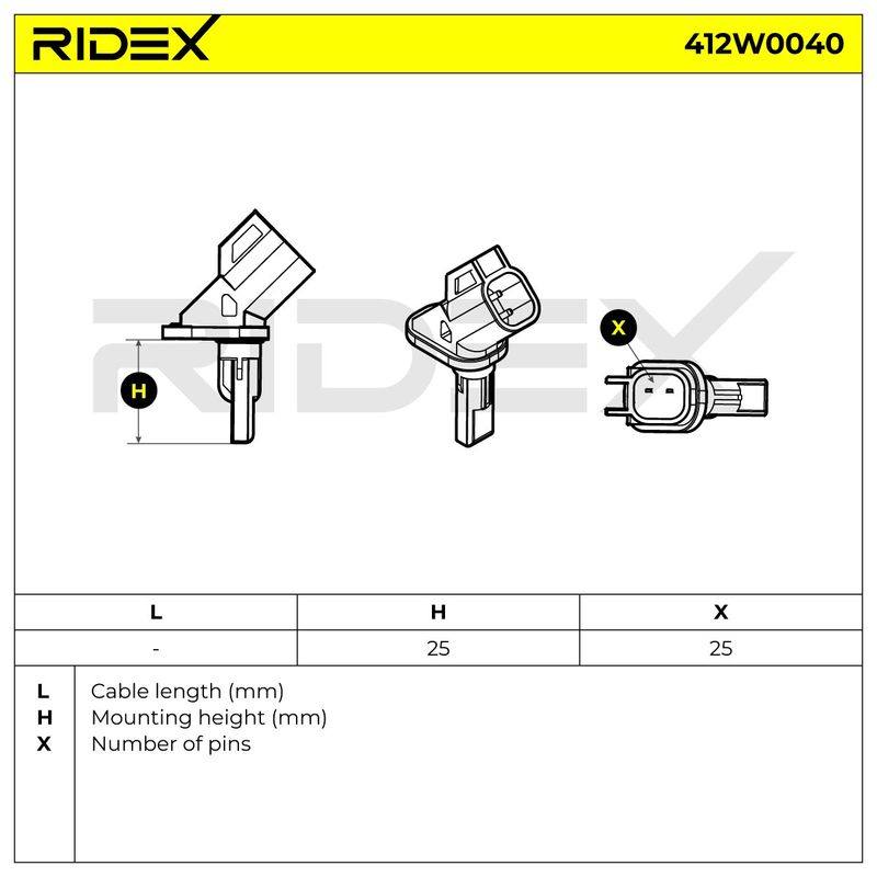 Sensor, wheel speed