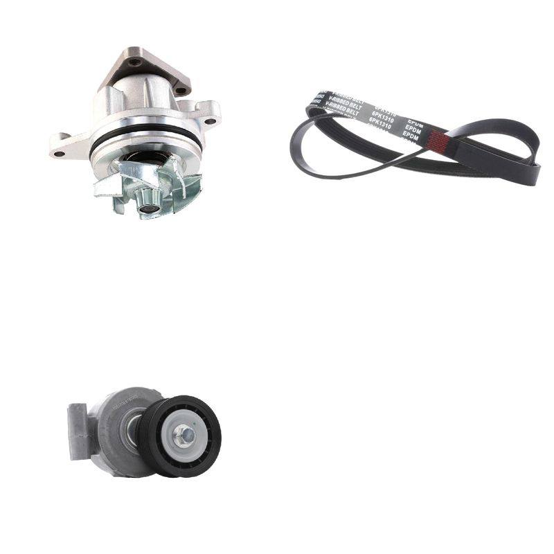 Water Pump + V-ribbed Belt Kit