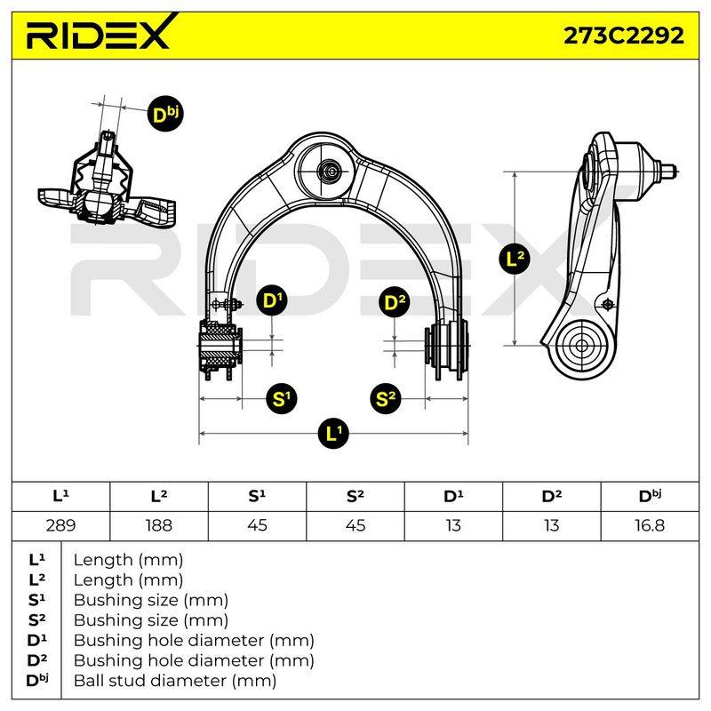 Control/Trailing Arm, wheel suspension