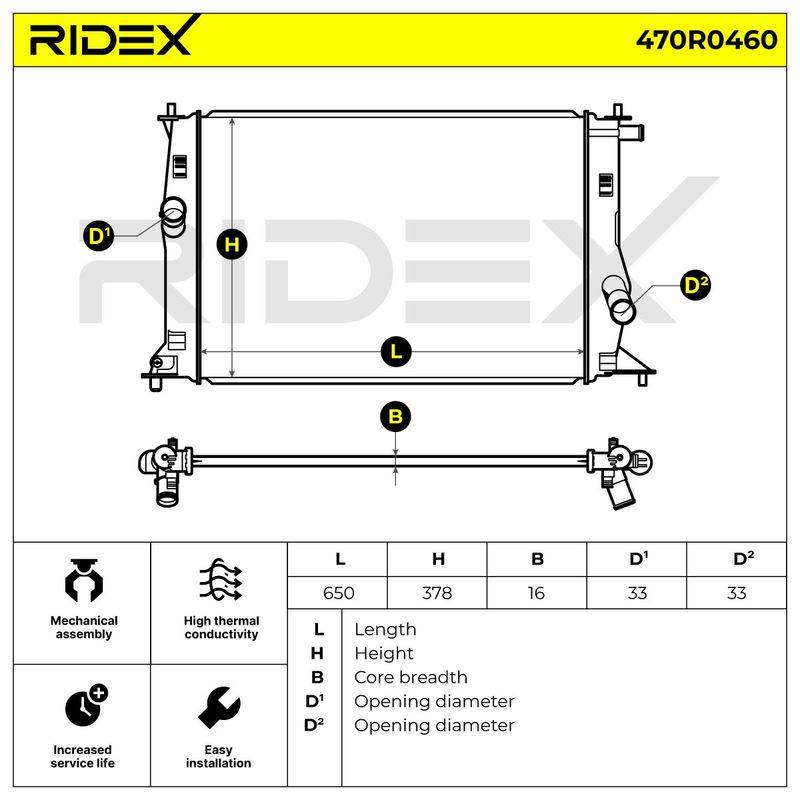 Radiator, engine cooling