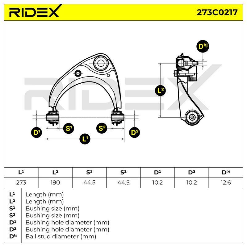 Control/Trailing Arm, wheel suspension