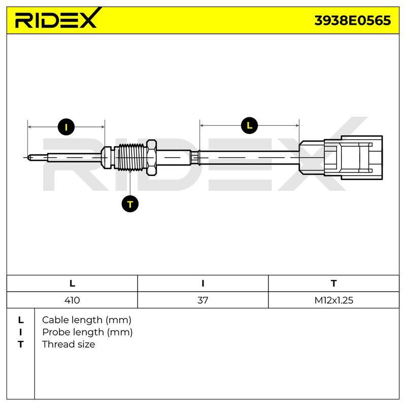Sensor, exhaust gas temperature
