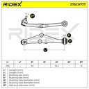 Control/Trailing Arm, wheel suspension