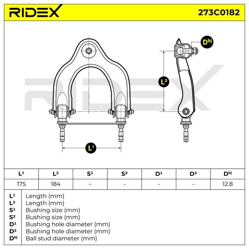 Control/Trailing Arm, wheel suspension
