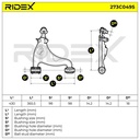 Control/Trailing Arm, wheel suspension
