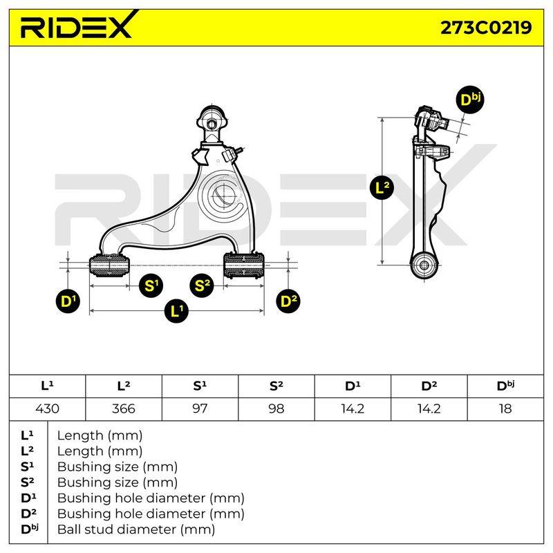 Control/Trailing Arm, wheel suspension