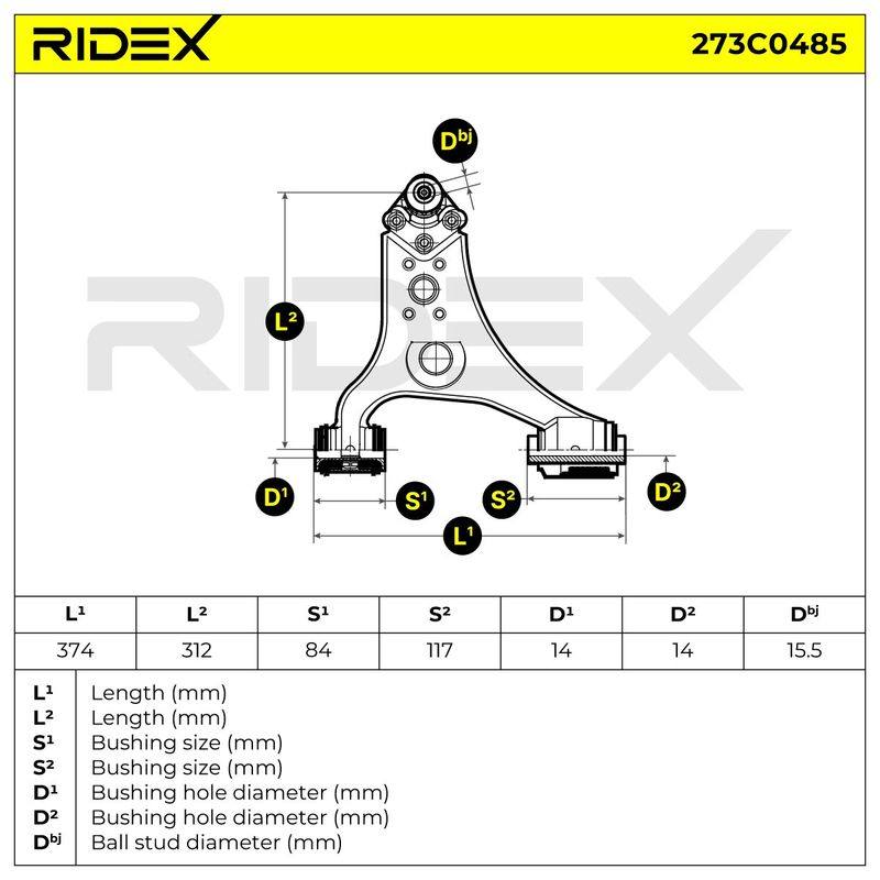 Control/Trailing Arm, wheel suspension