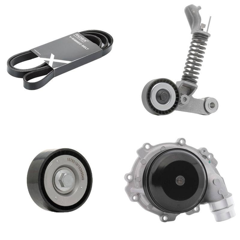Water Pump + V-ribbed Belt Kit
