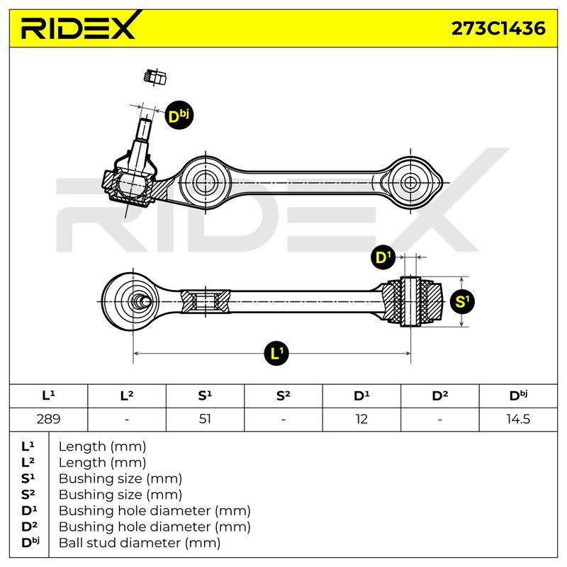 Control/Trailing Arm, wheel suspension