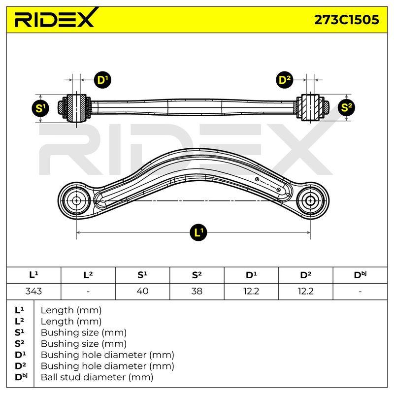 Control/Trailing Arm, wheel suspension