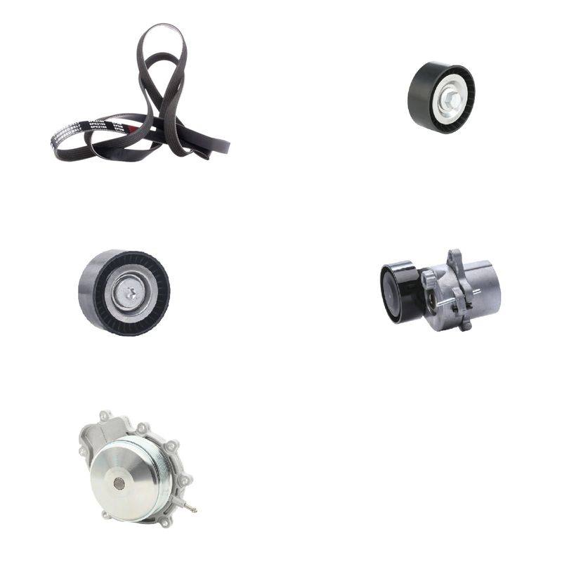 Water Pump + V-ribbed Belt Kit