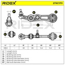 Control/Trailing Arm, wheel suspension