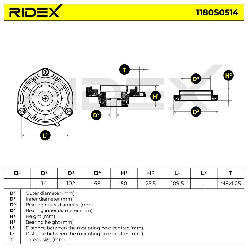 Suspension Strut Support Mount