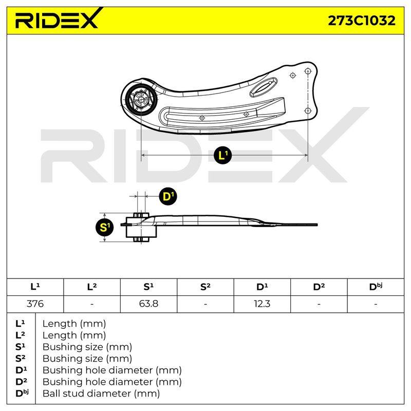 Control/Trailing Arm, wheel suspension
