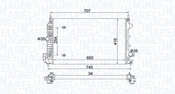 Radiator, engine cooling