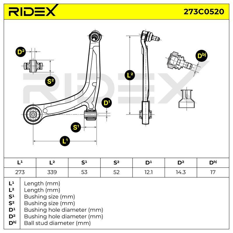 Control/Trailing Arm, wheel suspension