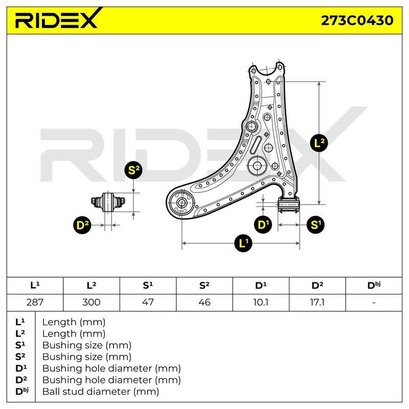 Control/Trailing Arm, wheel suspension