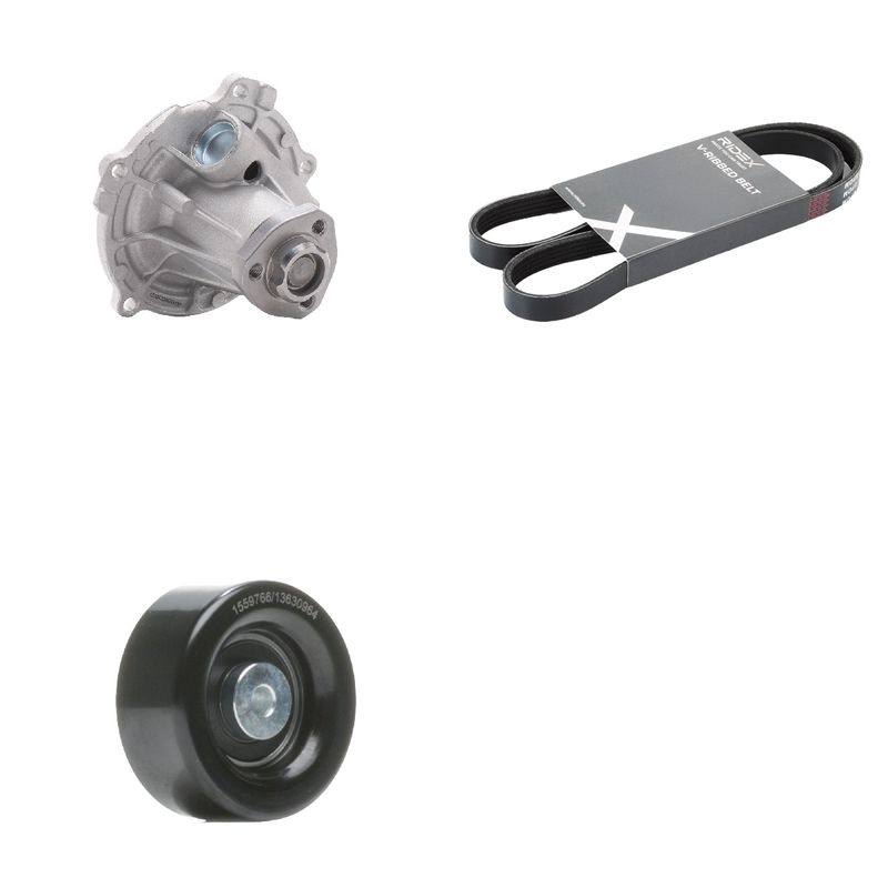 Water Pump + V-ribbed Belt Kit