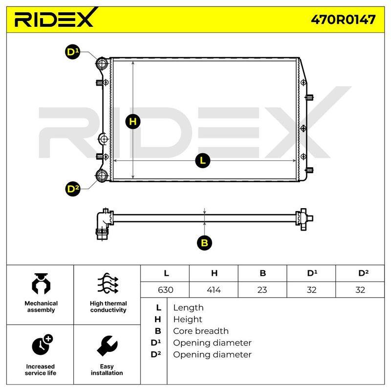 Radiator, engine cooling