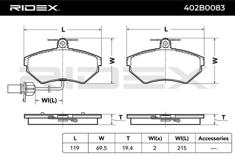 Brake Pad Set, disc brake