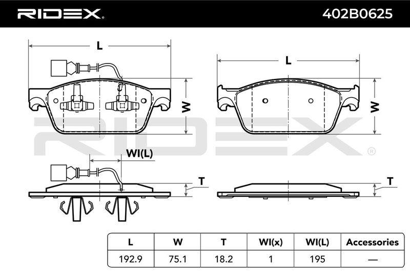 Brake Pad Set, disc brake