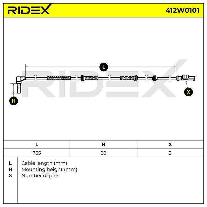 Sensor, wheel speed
