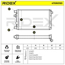 Radiator, engine cooling