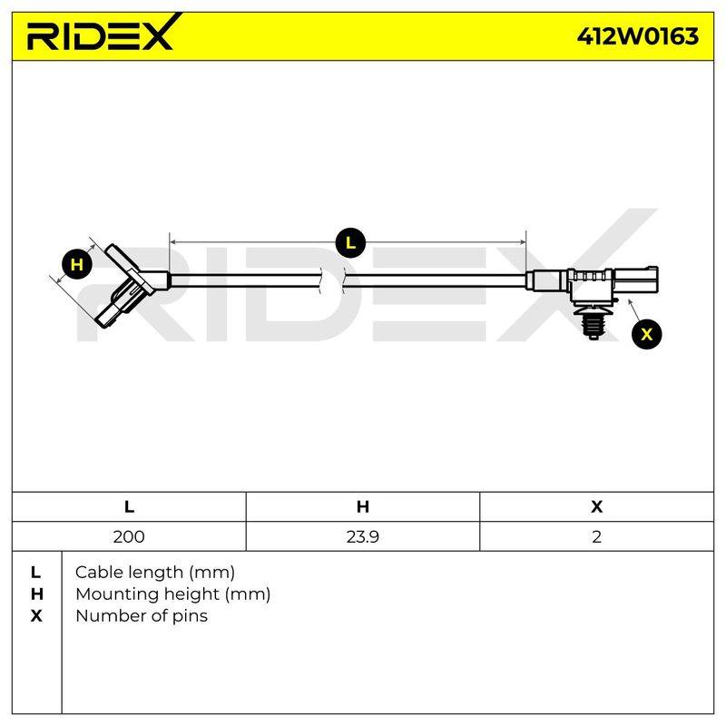 Sensor, wheel speed