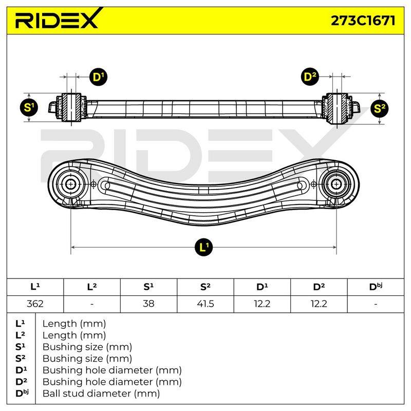 Control/Trailing Arm, wheel suspension