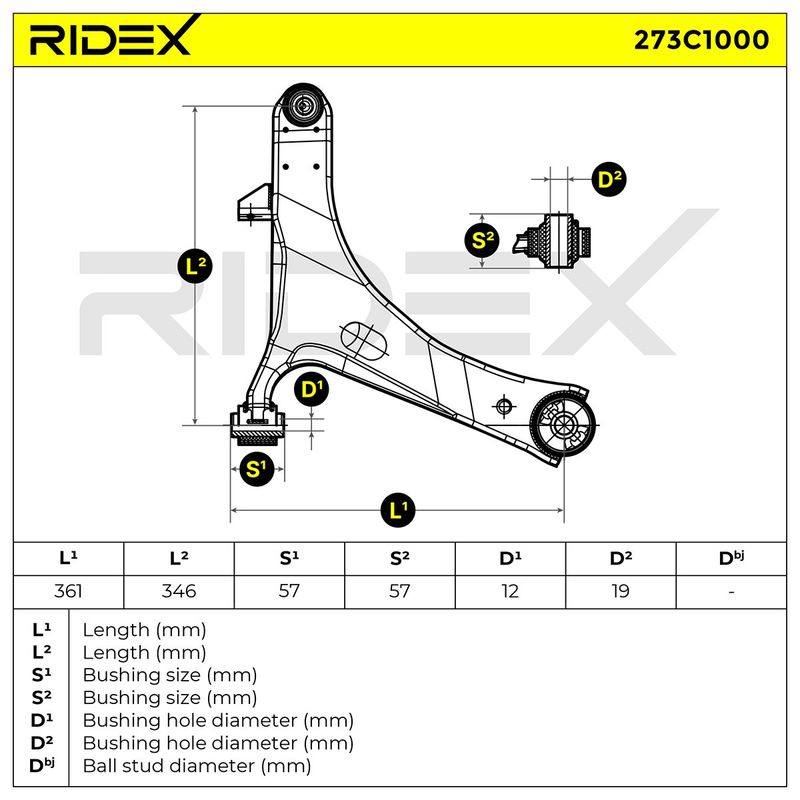 Control/Trailing Arm, wheel suspension