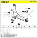 Control/Trailing Arm, wheel suspension