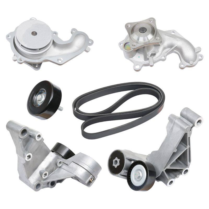 Water Pump + V-ribbed Belt Kit