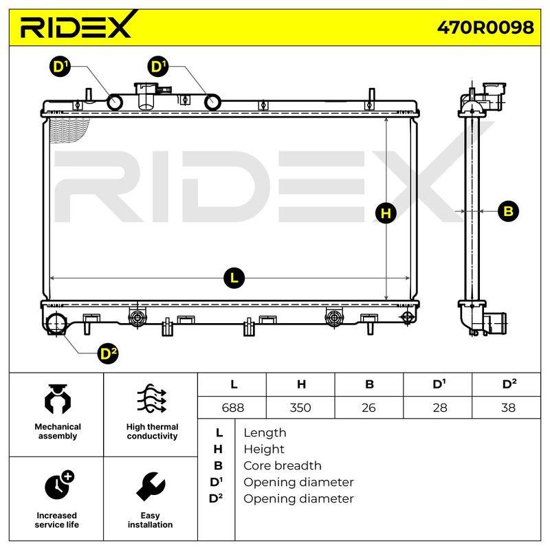 Radiator, engine cooling