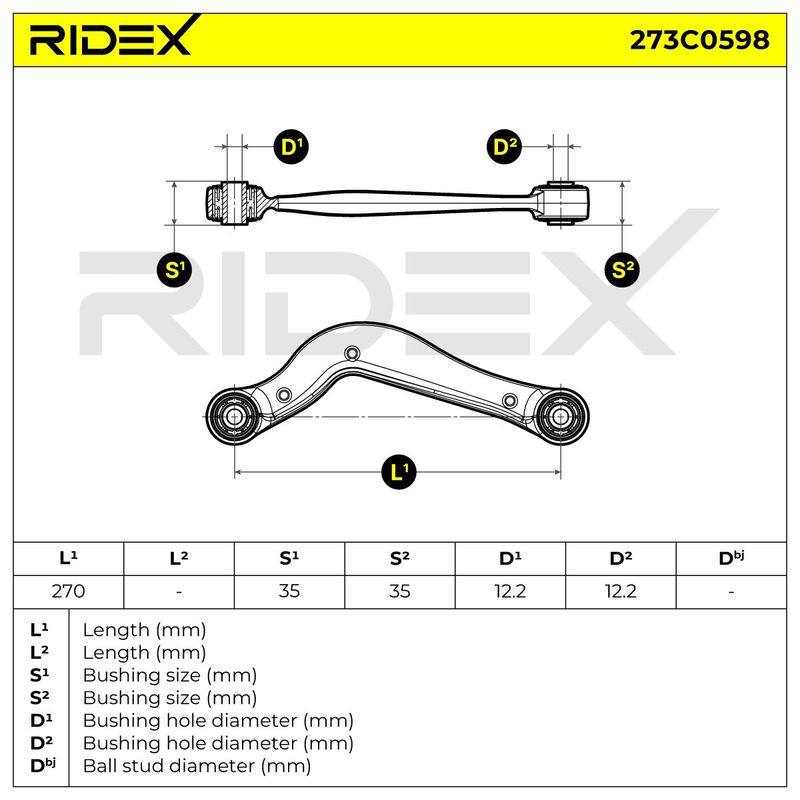 Control/Trailing Arm, wheel suspension