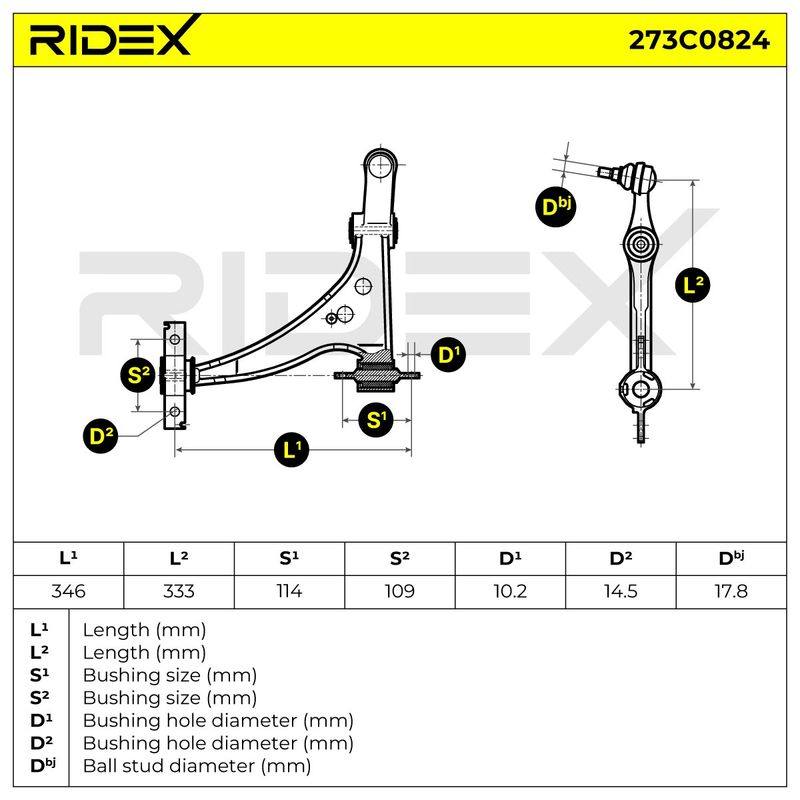 Control/Trailing Arm, wheel suspension