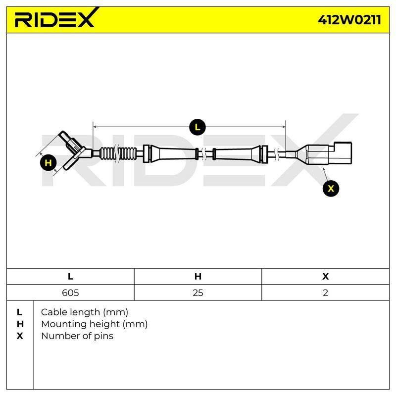 Sensor, wheel speed