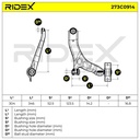 Control/Trailing Arm, wheel suspension