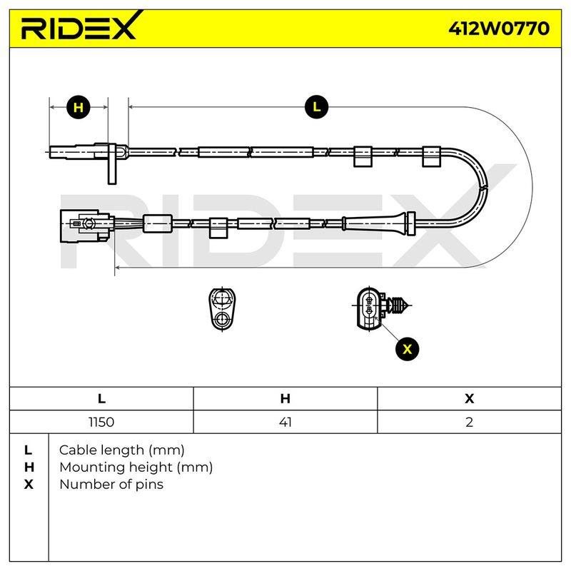Sensor, wheel speed