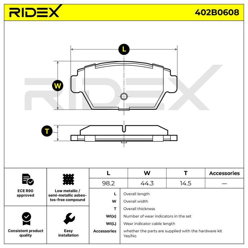Brake Pad Set, disc brake