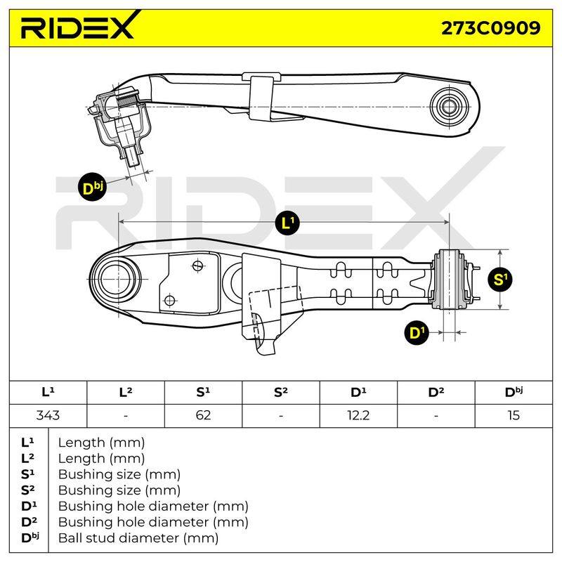 Control/Trailing Arm, wheel suspension