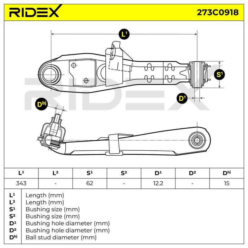 Control/Trailing Arm, wheel suspension