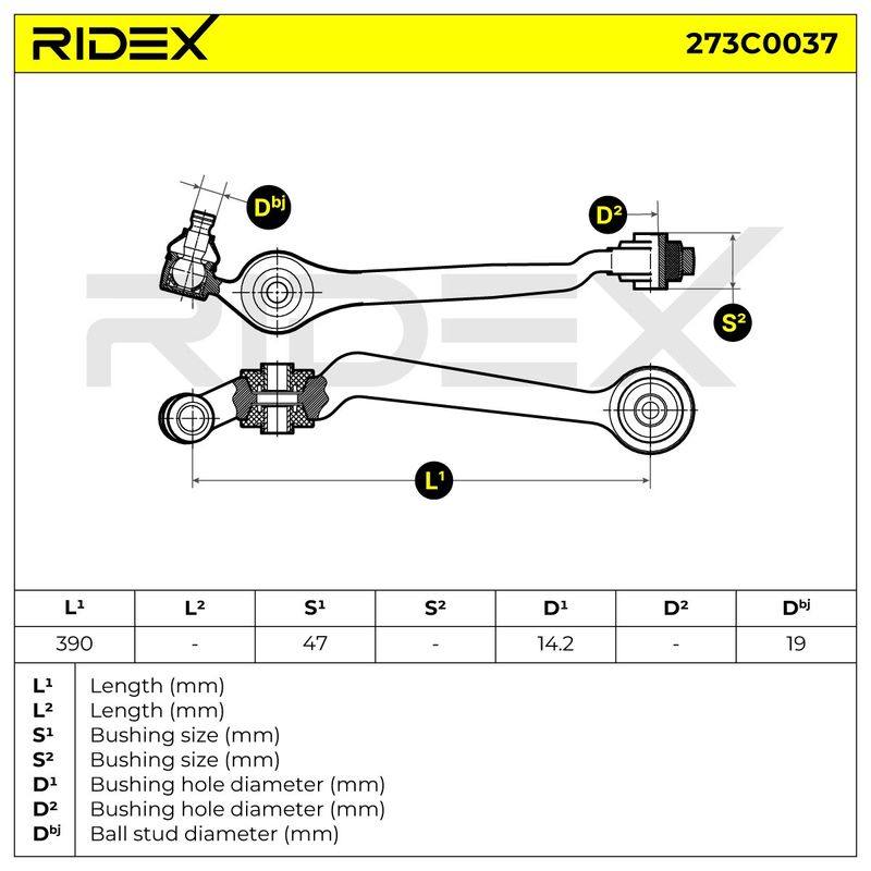 Control/Trailing Arm, wheel suspension