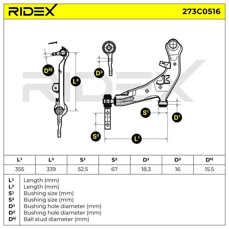 Control/Trailing Arm, wheel suspension