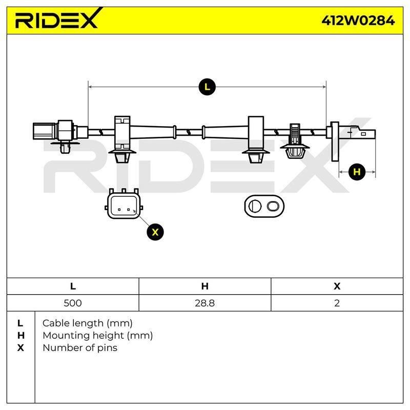 Sensor, wheel speed