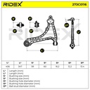 Control/Trailing Arm, wheel suspension
