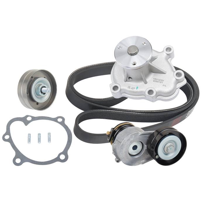 Water Pump + V-ribbed Belt Kit