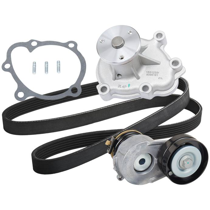 Water Pump + V-ribbed Belt Kit