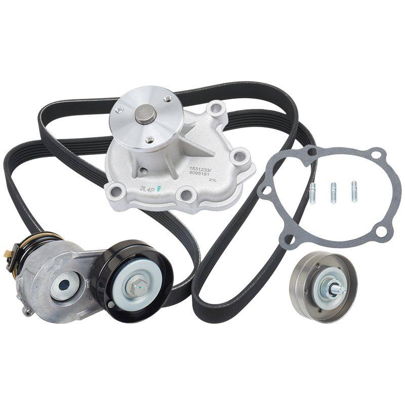 Water Pump + V-ribbed Belt Kit