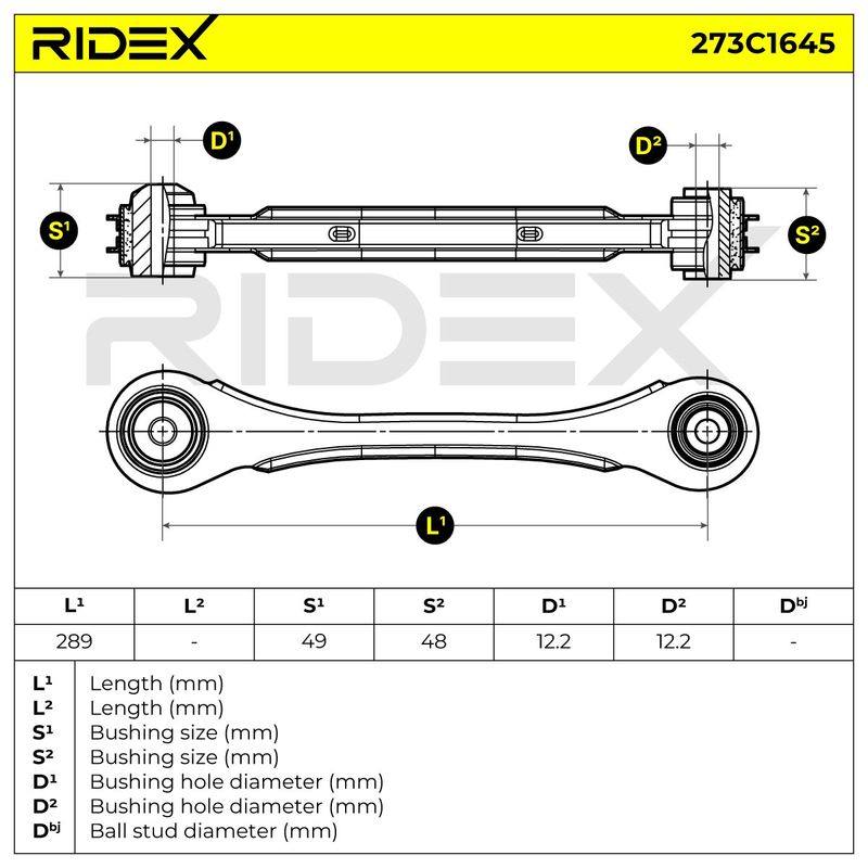 Control/Trailing Arm, wheel suspension